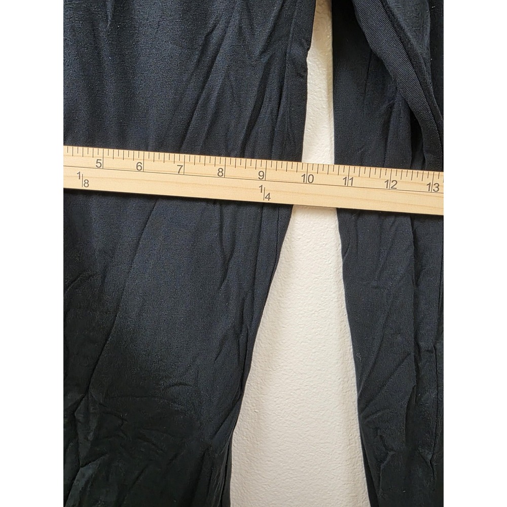 Skinnygirl Jumpsuit Womens XL Miranda Black Pockets Tie Waist Stretch Lounge - Picture 9 of 16